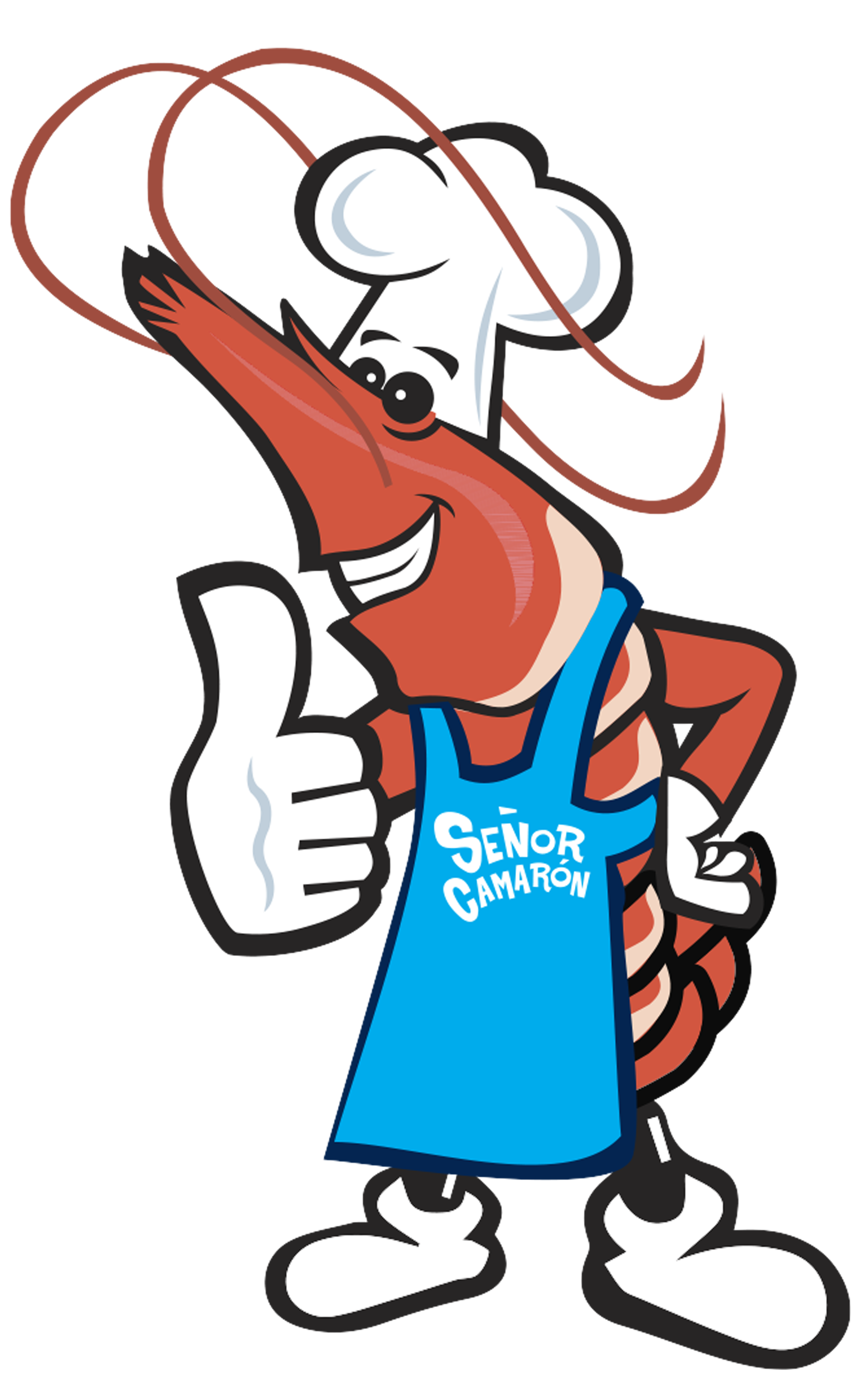 Señor Camarón — nuestra mascota, el camarón chef